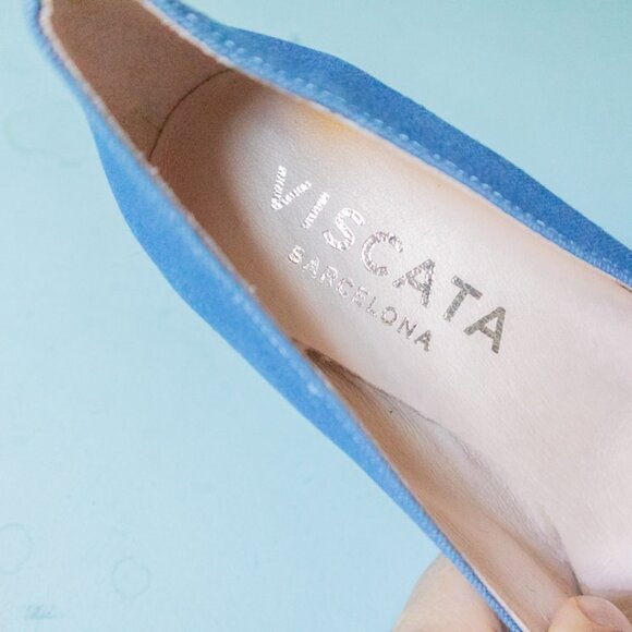 NEW Viscata Roses Limited Edition Canvas V Cut Espadrille Wedges Size EU 39 - Picture 7 of 9